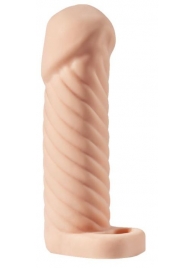 Телесная насадка-удлинитель KLEON с кольцом - 15 см. - Sitabella - в Новошахтинске купить с доставкой