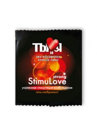 Разогревающий гель-лубрикант Stimulove Strong в одноразовой упаковке - 4 гр. - Биоритм - купить с доставкой в Новошахтинске