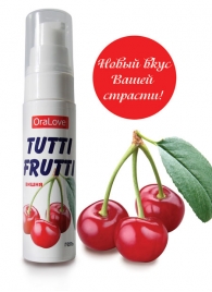 Гель-смазка Tutti-frutti с вишнёвым вкусом - 30 гр. - Биоритм - купить с доставкой в Новошахтинске