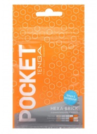 Карманный мастурбатор HEXA-BRICK - Tenga - в Новошахтинске купить с доставкой