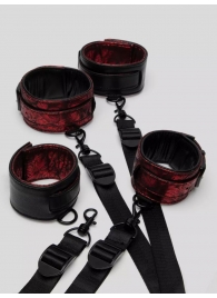 Изысканный набор фиксаций на кровати Reversible Under Mattress Restraint Set - Fifty Shades of Grey - купить с доставкой в Новошахтинске
