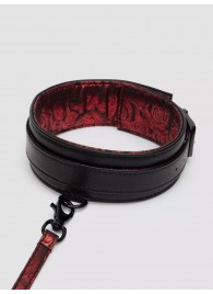 Стильный ошейник с поводком Reversible Faux Leather Collar and Lead - Fifty Shades of Grey - купить с доставкой в Новошахтинске