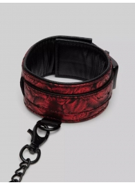 Красно-черные оковы Reversible Faux Leather Ankle Cuffs - Fifty Shades of Grey - купить с доставкой в Новошахтинске