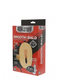 Мастурбатор-вагина с вибрацией и выносным пультом управления REALSTUFF SMOOTH   BALD - Dream Toys - в Новошахтинске купить с доставкой