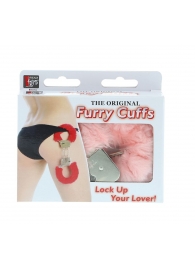 Металлические наручники с розовой меховой опушкой METAL HANDCUFF WITH PLUSH PINK - Dream Toys - купить с доставкой в Новошахтинске