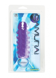 Закрытая фиолетовая насадка с пупырышками SAMURAI PENIS SLEEVE PURPLE - 14,5 см. - NMC - в Новошахтинске купить с доставкой