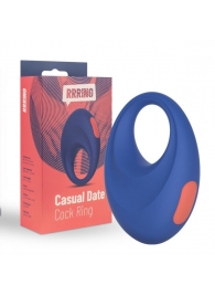Синее эрекционное кольцо RRRING Casual Date Cock Ring - FeelzToys - в Новошахтинске купить с доставкой