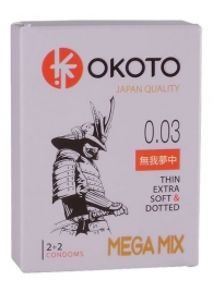 Набор из 4 презервативов OKOTO MegaMIX - Sitabella - купить с доставкой в Новошахтинске