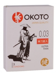 Ультратонкие презервативы OKOTO Ultra Thin - 3 шт. - Sitabella - купить с доставкой в Новошахтинске