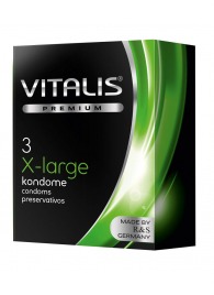 Презервативы увеличенного размера VITALIS PREMIUM x-large - 3 шт. - Vitalis - купить с доставкой в Новошахтинске