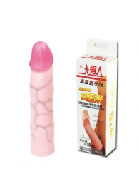 Удлиняющая насадка на пенис Deep Love - 21,5 см. - Baile - в Новошахтинске купить с доставкой