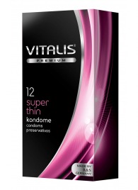 Ультратонкие презервативы VITALIS PREMIUM super thin - 12 шт. - Vitalis - купить с доставкой в Новошахтинске