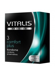 Контурные презервативы VITALIS PREMIUM comfort plus - 3 шт. - Vitalis - купить с доставкой в Новошахтинске