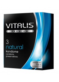 Классические презервативы VITALIS PREMIUM natural - 3 шт. - Vitalis - купить с доставкой в Новошахтинске