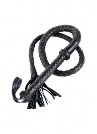 Длинный кожаный кнут с хлопушками на конце - ToyFa - купить с доставкой в Новошахтинске