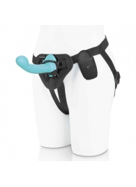 Голубая изогнутая насадка 6in Remote Control Ripple P-Spot G-Spot на черных трусиках - 16 см. - Pegasus - купить с доставкой в Новошахтинске