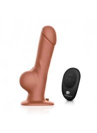 Реалистичный страпон с радиоуправлением Remote Control Realistic - 21 см. - Pegasus - купить с доставкой в Новошахтинске
