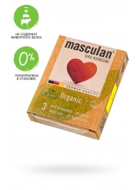 Экологически чистые презервативы Masculan Organic - 3 шт. - Masculan - купить с доставкой в Новошахтинске