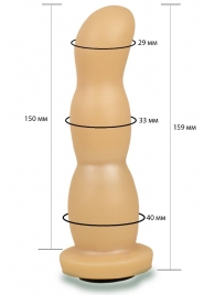 Телесная рельефная насадка Harness - 15,9 см. - LOVETOY (А-Полимер) - купить с доставкой в Новошахтинске