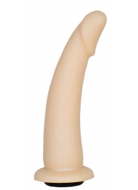 Телесная гладкая насадка-фаллоимитатор Harness - 17 см. - LOVETOY (А-Полимер) - купить с доставкой в Новошахтинске