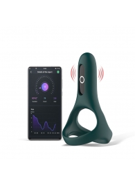 Изумрудное виброкольцо Magic Motion Rise с подхватом мошонки - Magic Motion - в Новошахтинске купить с доставкой