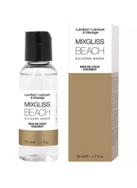 Смазка на силиконовой основе Mixgliss Beach - 50 мл. - Mixgliss - купить с доставкой в Новошахтинске