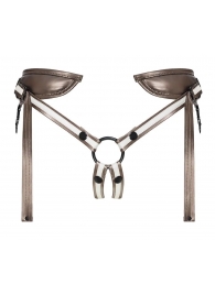 Бронзовый пояс для насадок Desirous Harness - Strap-on-me - купить с доставкой в Новошахтинске