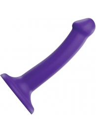 Фиолетовый фаллоимитатор-насадка Strap-On-Me Dildo Dual Density size S - 17 см. - Strap-on-me - купить с доставкой в Новошахтинске