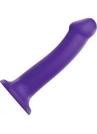 Фиолетовый фаллоимитатор-насадка Strap-On-Me Dildo Dual Density size L - 19 см. - Strap-on-me - купить с доставкой в Новошахтинске