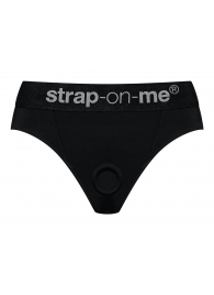 Черные трусики для насадок Heroine Lingerie Harness - size L - Strap-on-me - купить с доставкой в Новошахтинске