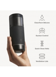 Черный мастурбатор с контролем всасывания Arcwave Pow Stroker - Arcwave - в Новошахтинске купить с доставкой