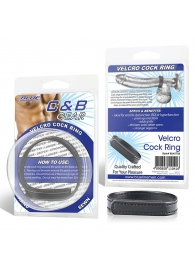 Кольцо на пенис из искусственной кожи на липучке VELCRO COCK RING - 5 см. - BlueLine - в Новошахтинске купить с доставкой