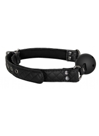 Черный кляп-шарик BALL GAG DIAMOND - Dream Toys - купить с доставкой в Новошахтинске