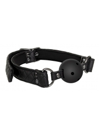 Черный кляп-шарик BALL GAG DIAMOND - Dream Toys - купить с доставкой в Новошахтинске