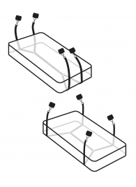 Фиксаторы для кровати WRAPAROUND MATTRESS RESTRAIN - Pipedream - купить с доставкой в Новошахтинске