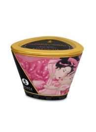Массажная свеча Rose Petals с ароматом розы - 170 мл. - Shunga - купить с доставкой в Новошахтинске
