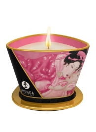 Массажная свеча Rose Petals с ароматом розы - 170 мл. - Shunga - купить с доставкой в Новошахтинске