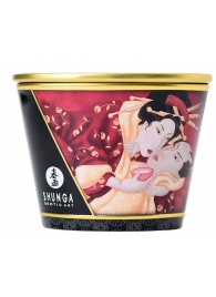 Массажная  свеча Sparkling Strawberry Wine с ароматом клубничного вина - 170 мл. - Shunga - купить с доставкой в Новошахтинске