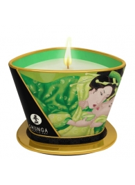 Массажная свеча Exotic Green Tea с ароматом зелёного чая - 170 мл. - Shunga - купить с доставкой в Новошахтинске