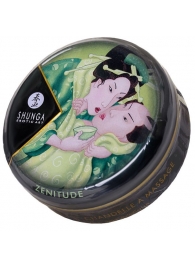 Массажная свеча Exotic Green Tea с ароматом зелёного чая - 30 мл. - Shunga - купить с доставкой в Новошахтинске