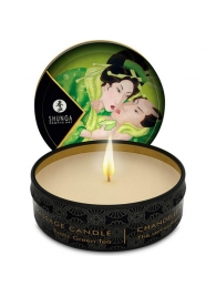 Массажная свеча Exotic Green Tea с ароматом зелёного чая - 30 мл. - Shunga - купить с доставкой в Новошахтинске