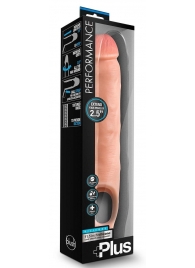 Телесная насадка-удлинитель 11.5 Inch Silicone Cock Sheath Penis Extender - 29,2 см. - Blush Novelties - в Новошахтинске купить с доставкой