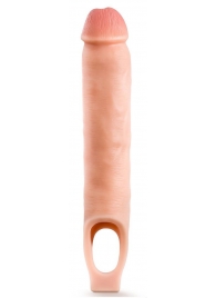 Телесная насадка-удлинитель 11.5 Inch Silicone Cock Sheath Penis Extender - 29,2 см. - Blush Novelties - в Новошахтинске купить с доставкой