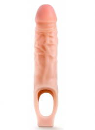 Телесная насадка на пенис 9 Inch Cock Sheath Extender - 22,2 см. - Blush Novelties - в Новошахтинске купить с доставкой
