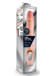 Телесная насадка на пенис 10 Inch Cock Sheath Extender - 25 см. - Blush Novelties - в Новошахтинске купить с доставкой