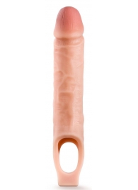 Телесная насадка на пенис 10 Inch Cock Sheath Extender - 25 см. - Blush Novelties - в Новошахтинске купить с доставкой