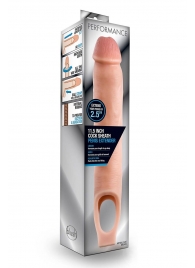 Телесная насадка на пенис 11.5 Inch Cock Sheath Penis Extender - 29,2 см. - Blush Novelties - в Новошахтинске купить с доставкой