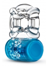 Синее эрекционное виброкольцо Pleaser Rechargeable C-Ring - Blush Novelties - в Новошахтинске купить с доставкой