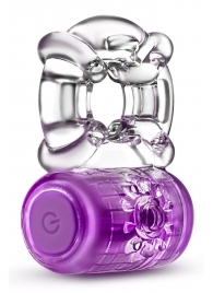 Фиолетовое эрекционное виброкольцо One Night Stand Vibrating C-Ring - Blush Novelties - в Новошахтинске купить с доставкой