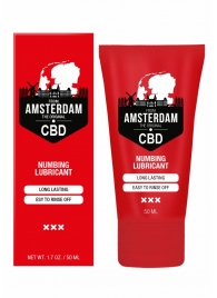 Пролонгирующий лубрикант Numbing CBD from Amsterdam - 50 мл. - Shots Media BV - купить с доставкой в Новошахтинске